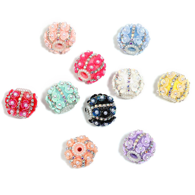 Wholesale 10pcs/pack Heavy industry pearl drill ball straight hole DIY beading